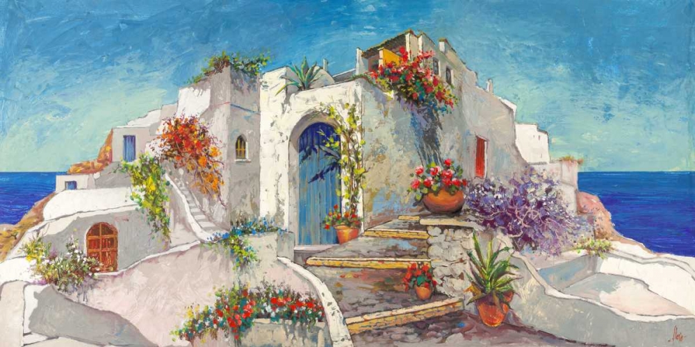 Casa nelle Cicladi art print by Luigi Florio for $57.95 CAD
