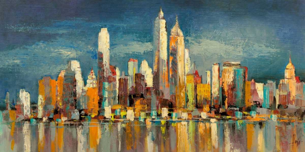 New York- riflessi del mattino art print by Luigi Florio for $57.95 CAD