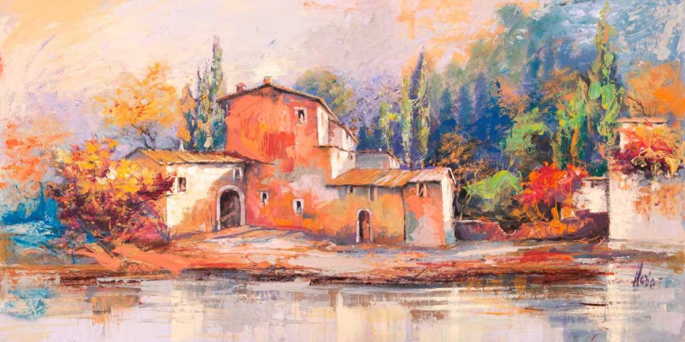 Case sul lago art print by Luigi Florio for $57.95 CAD