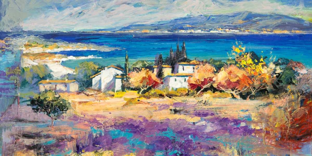 Costa mediterranea (detail) art print by Luigi Florio for $57.95 CAD