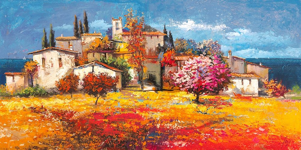 Borgo sul mare art print by Luigi Florio for $57.95 CAD