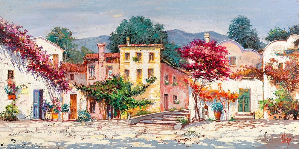 Paese mediterraneo art print by Luigi Florio for $57.95 CAD