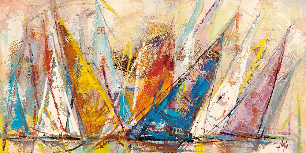 Vele in gara art print by Luigi Florio for $57.95 CAD