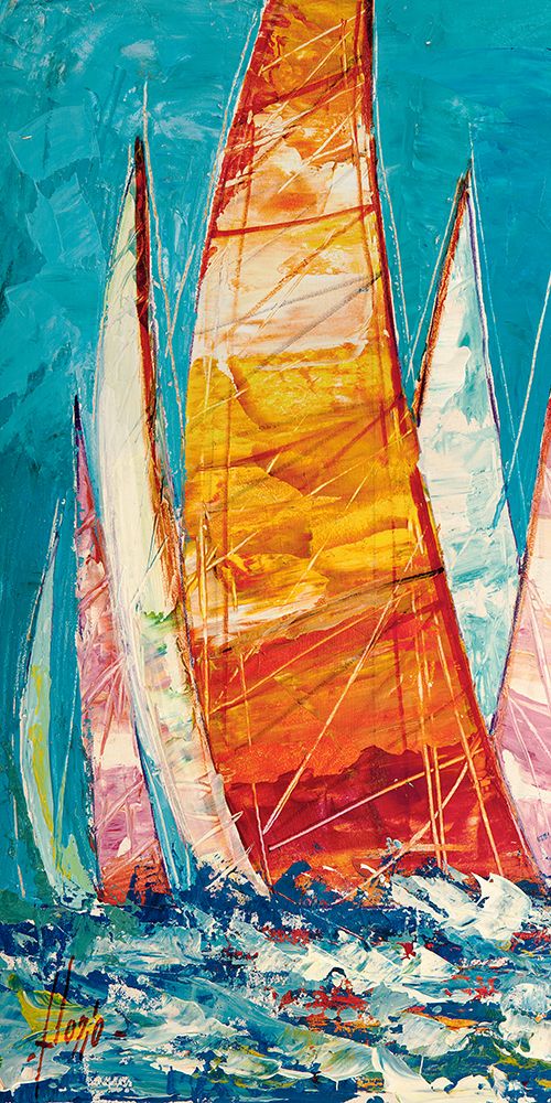 Vele multicolori II art print by Luigi Florio for $57.95 CAD