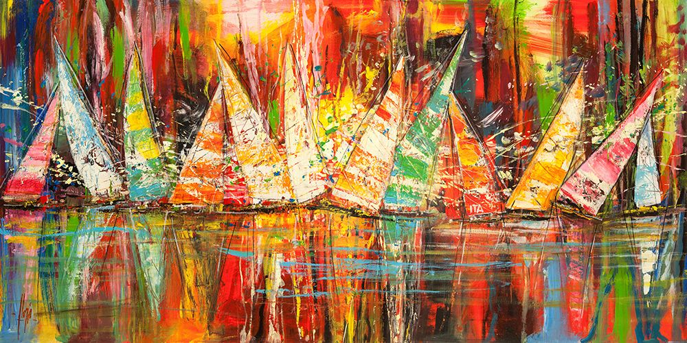 Sotto una luna rossa art print by Luigi Florio for $57.95 CAD