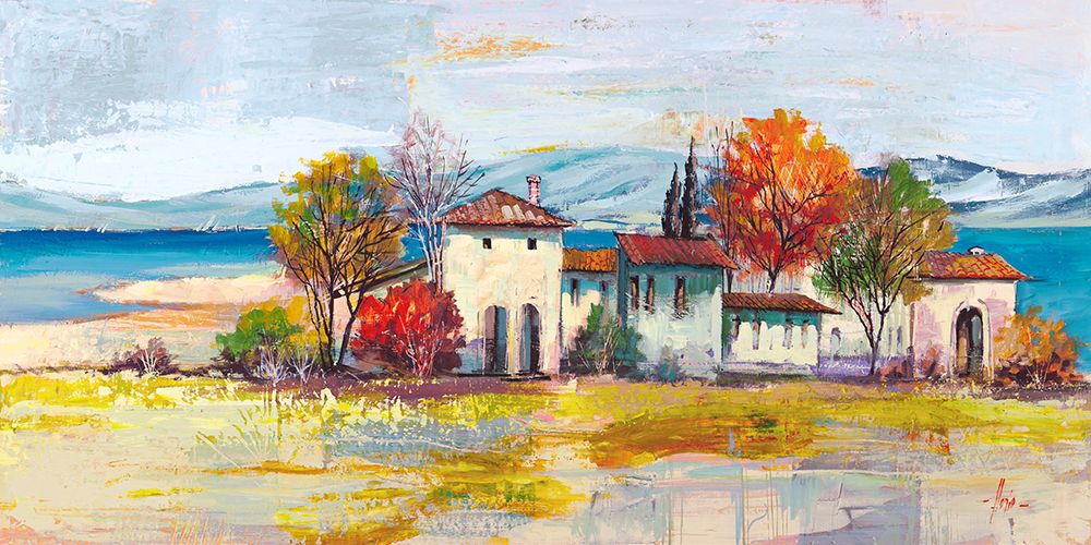Borgo mediterraneo art print by Luigi Florio for $57.95 CAD