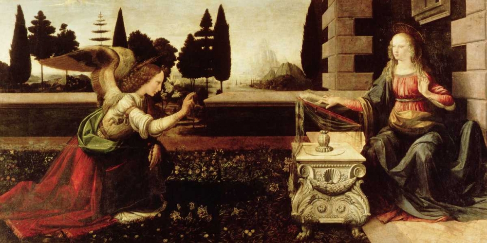 Annunciazione art print by Leonardo da Vinci for $57.95 CAD