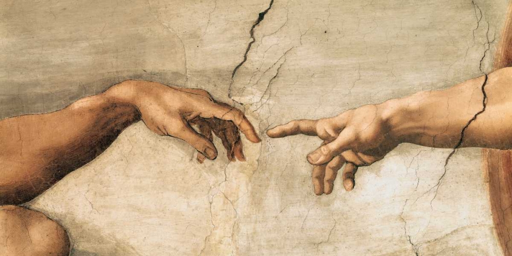 La creazione di Adamo art print by Michelangelo Buonarroti for $57.95 CAD
