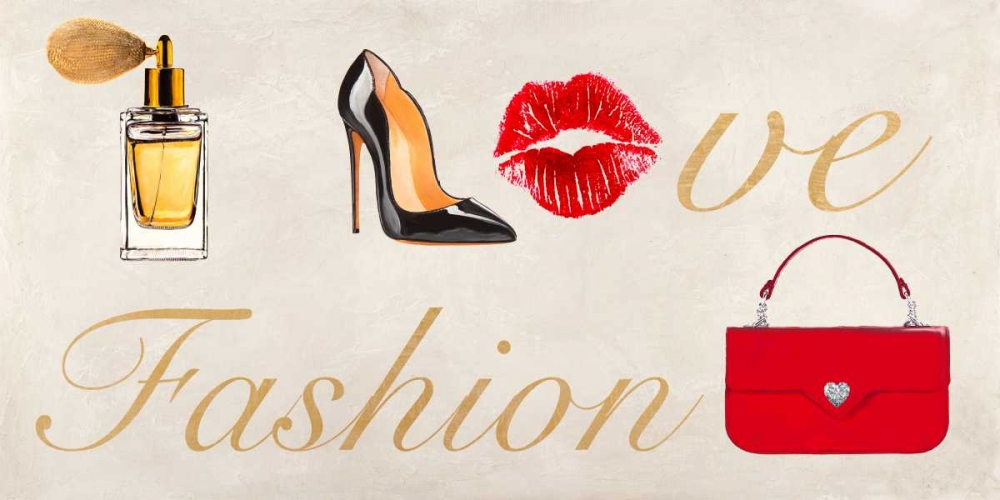 I Love Fashion art print by Michelle Clair for $57.95 CAD