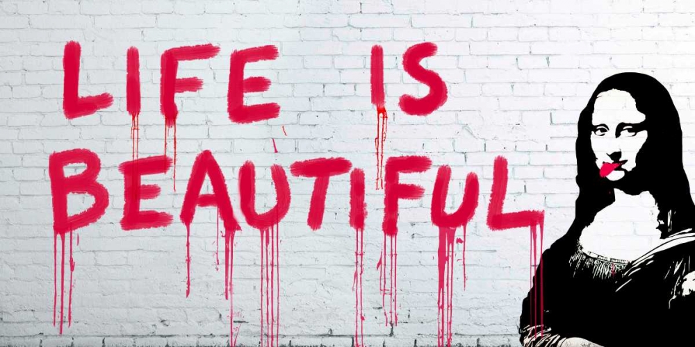 Life is beautiful art print by Masterfunk Collective for $57.95 CAD