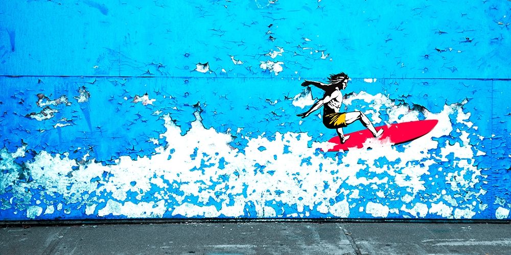Off the Wall, Santa Cruz, CA art print by Masterfunk Collective for $57.95 CAD