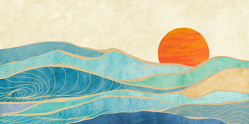 Tidal Wave (detail) art print by Miko Sayaka for $57.95 CAD