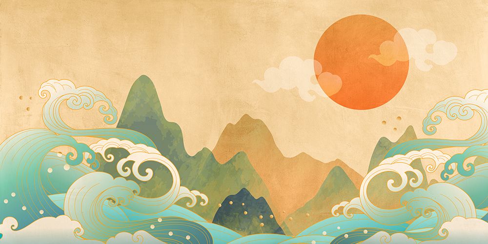 Ocean Waves art print by Sayaka Miko for $57.95 CAD