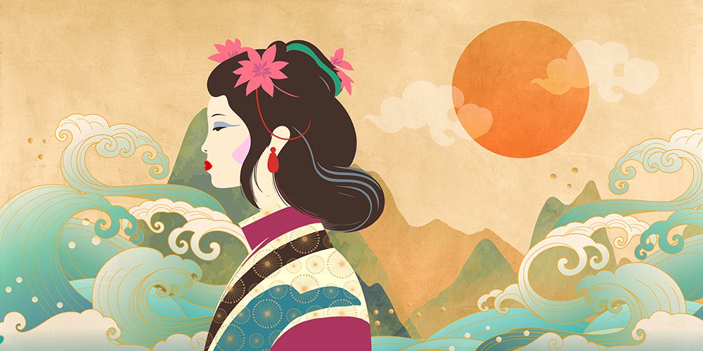 Staring at the Ocean Waves art print by Sayaka Miko for $57.95 CAD