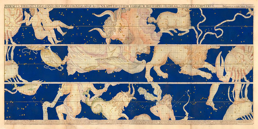 Zodiacus Stellatus art print by John Senex for $57.95 CAD