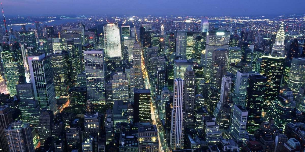 Fifth avenue and Midtown Manhattan, NYC art print by Michel Setboun for $57.95 CAD