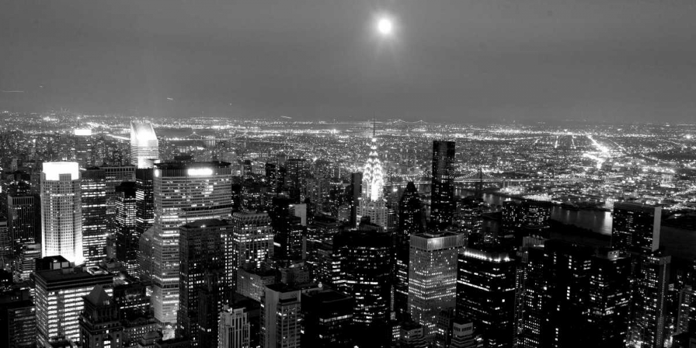 Aerial view of Manhattan, NYC art print by Michel Setboun for $57.95 CAD