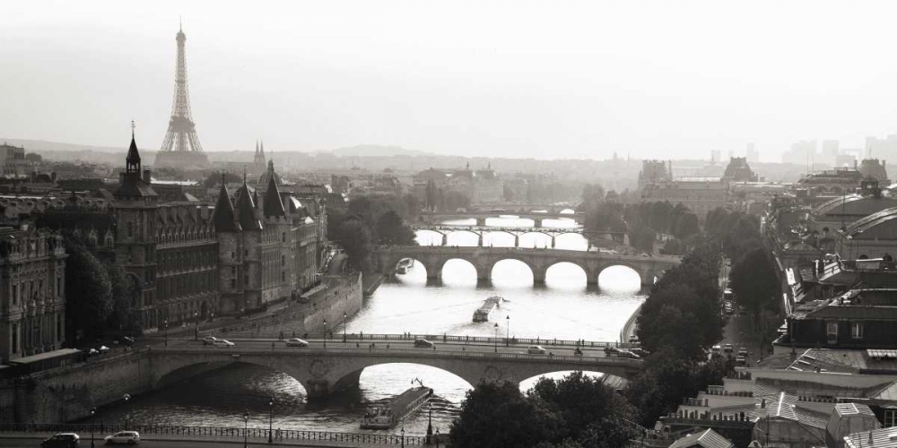 Bridges over the Seine river, Paris art print by Michel Setboun for $57.95 CAD