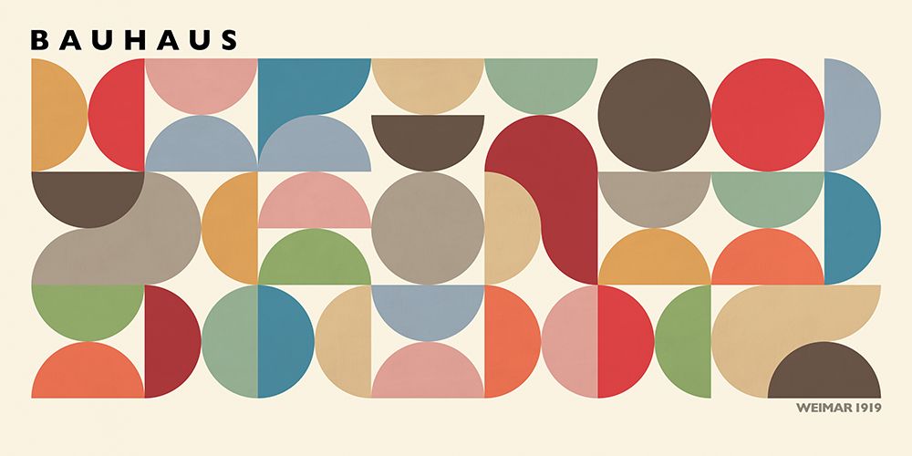 Hommage to Bauhaus art print by Sandro Nava for $57.95 CAD