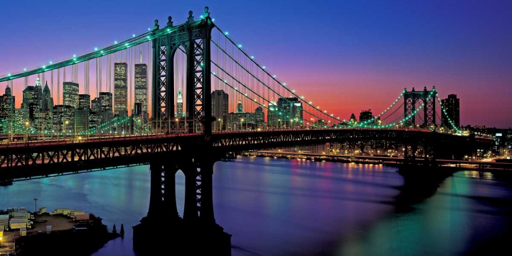 Manhattan Bridge and Skyline art print by Richard Berenholtz for $57.95 CAD
