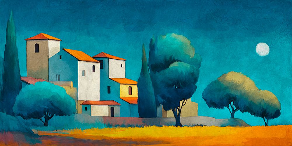 Notte sul villaggio art print by Stefano Renaldi for $57.95 CAD