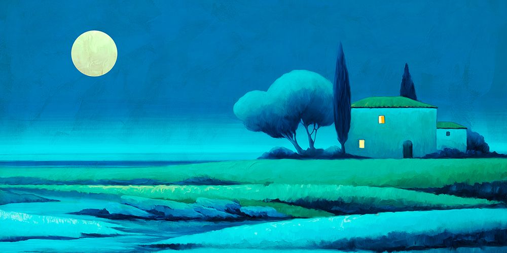 Luna sulla campagna art print by Renaldi Stefano for $57.95 CAD