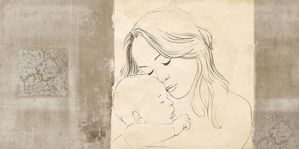 Maternite III (taupe) art print by Simon Roux for $57.95 CAD