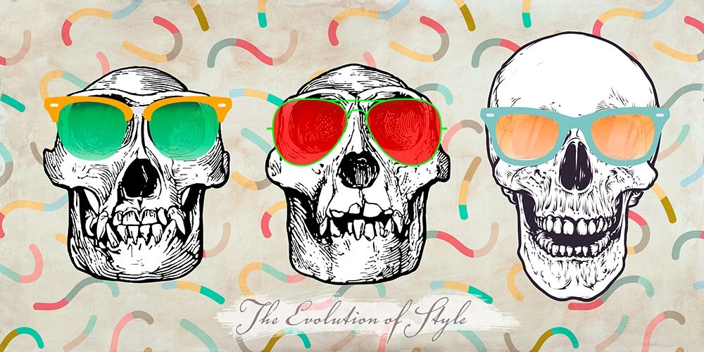 The evolution of style art print by Hill Steven for $57.95 CAD