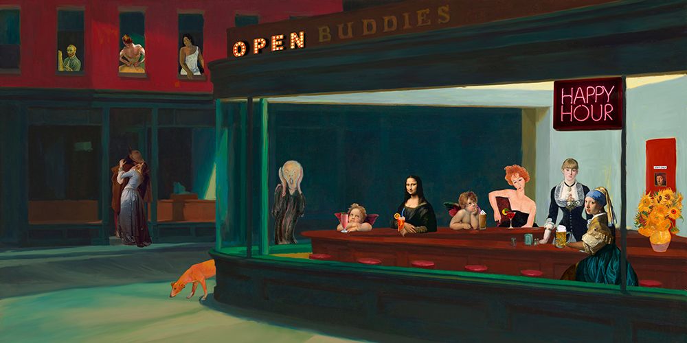 An Art Night Out art print by Steven Hill for $57.95 CAD