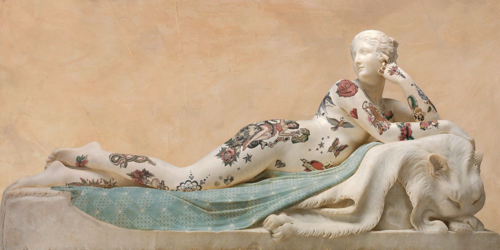 Tattooed Naiad art print by Steven Hill for $57.95 CAD