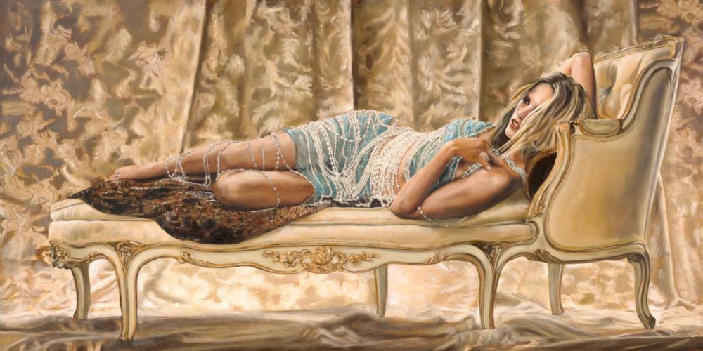 Lady of Pearls art print by Sergio Jannace for $57.95 CAD