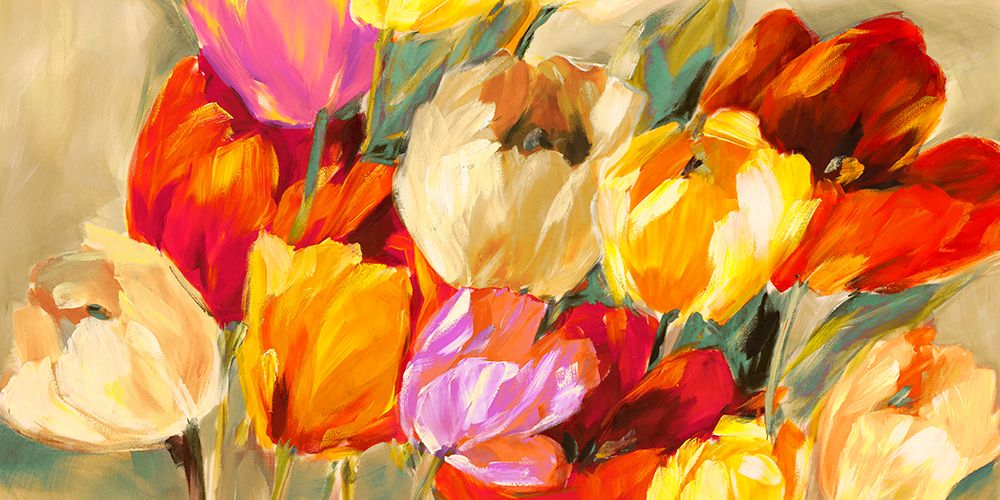 Field of Colorful Tulips art print by Jim Stone for $57.95 CAD