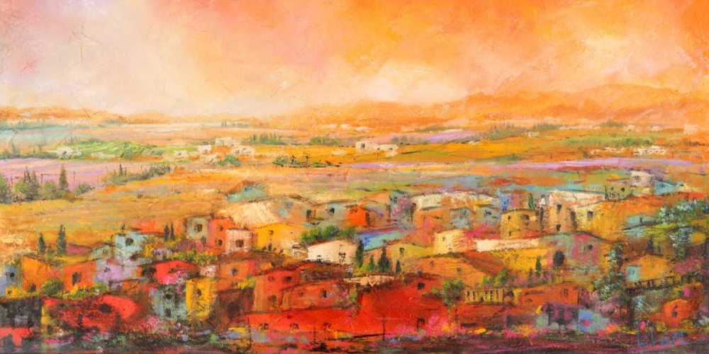 Villaggio delle colline art print by Tebo Marzari for $57.95 CAD