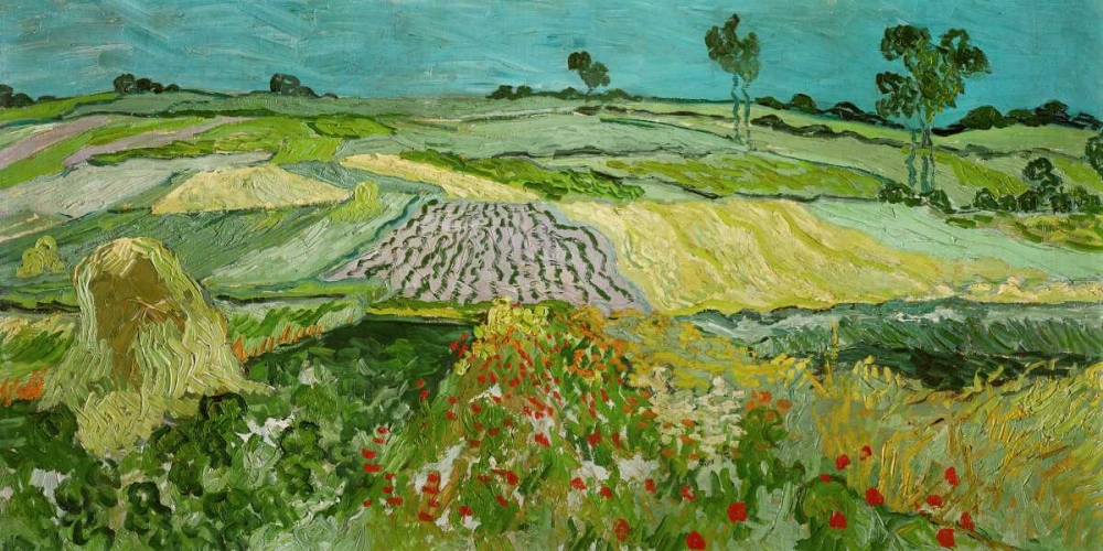 La plaine dAuvers art print by Vincent Van gogh for $57.95 CAD