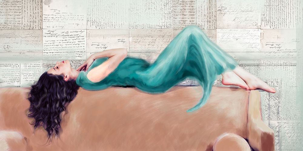 Reclined Beauty II art print by Van Haal for $57.95 CAD