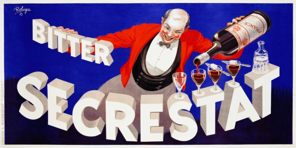 Bitter Secrestat 1935 art print by Robys for $57.95 CAD