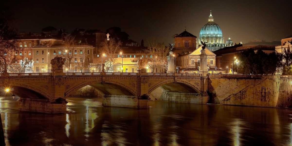 Rome at night art print by Vadim Ratsenskiy for $57.95 CAD