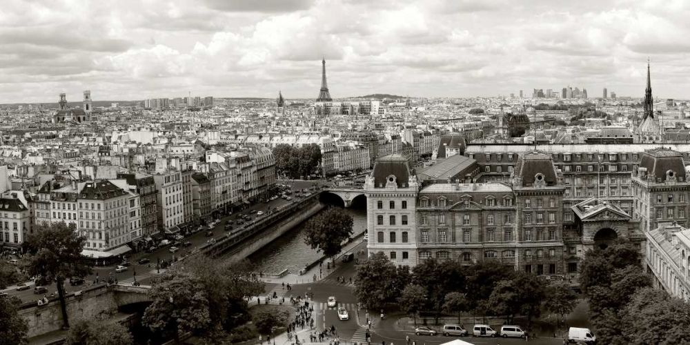 Paris Panorama art print by Vadim Ratsenskiy for $57.95 CAD