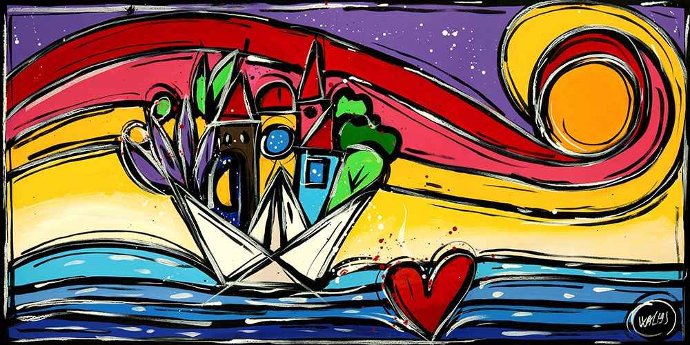 Universo in movimento art print by Wallas for $57.95 CAD
