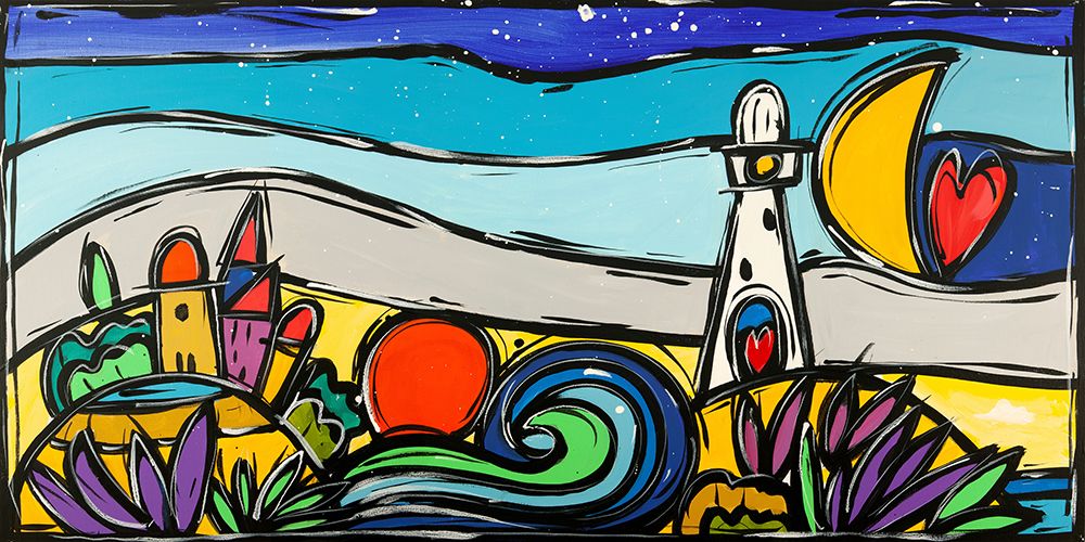 La baia dei due cuori art print by Wallas for $57.95 CAD