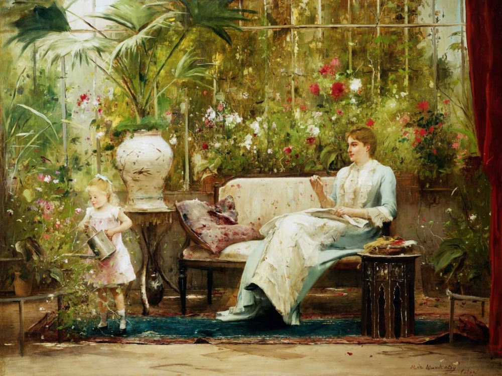 A Willing Helper art print by Mihaly Munkacsy for $57.95 CAD