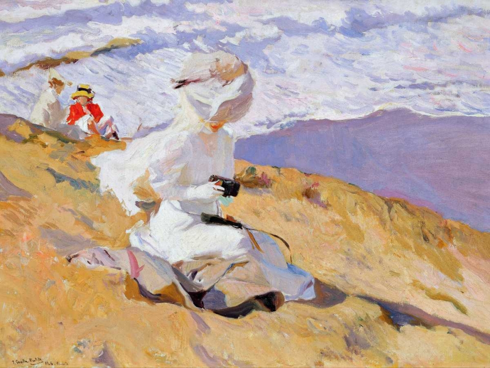 Capturing the moment art print by Joaquin Sorolla y Bastida for $57.95 CAD