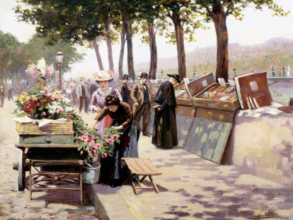 The Quays of the Seine, Paris art print by Jules Antoine Voirin for $57.95 CAD
