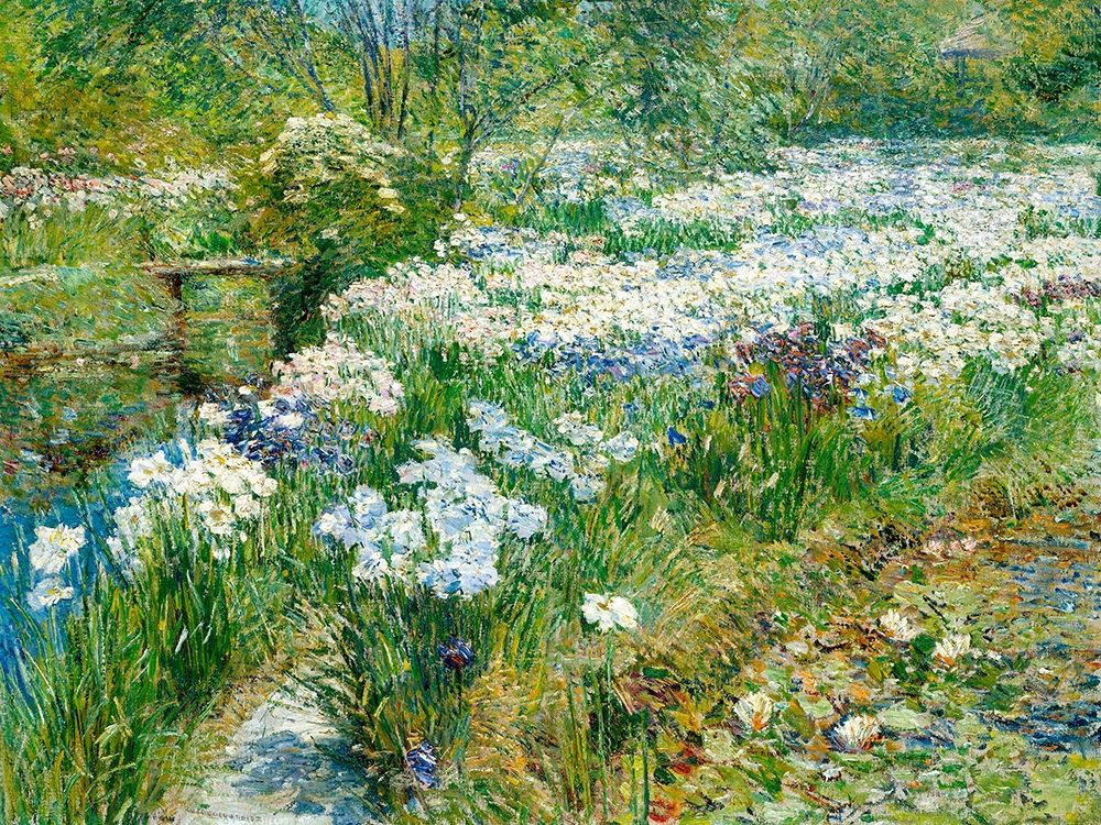 The Water Garden art print by Frederick Childe Hassam for $57.95 CAD