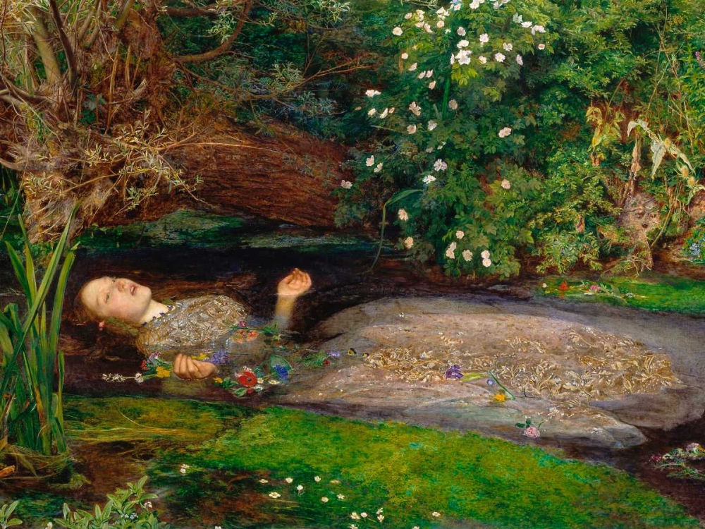 Ophelia art print by John Everett Millais for $57.95 CAD