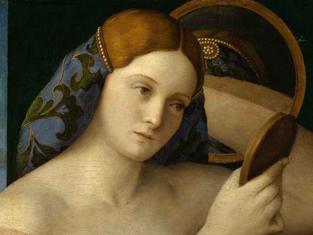 Giovane donna allo specchio art print by Giovanni Bellini for $57.95 CAD