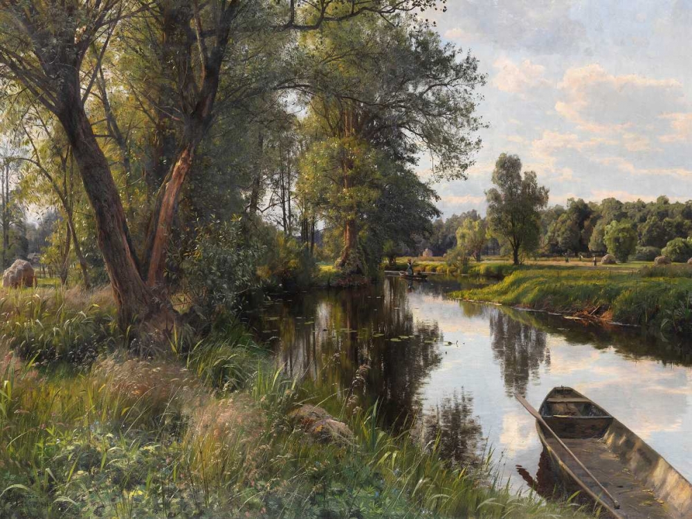 Sommer landskab art print by Peder Mork Monsted for $57.95 CAD