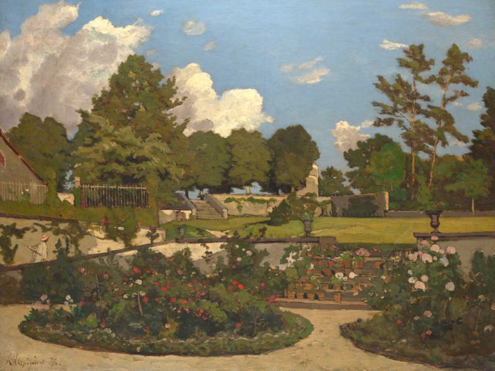 The Painters Garden at Saint-Prive art print by Henri-Joseph Harpignies for $57.95 CAD
