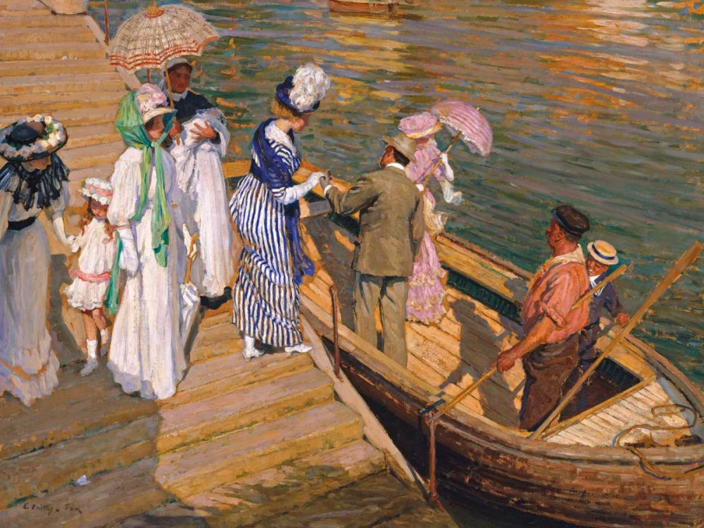 The Ferry art print by Emanuel Phillips Fox for $57.95 CAD
