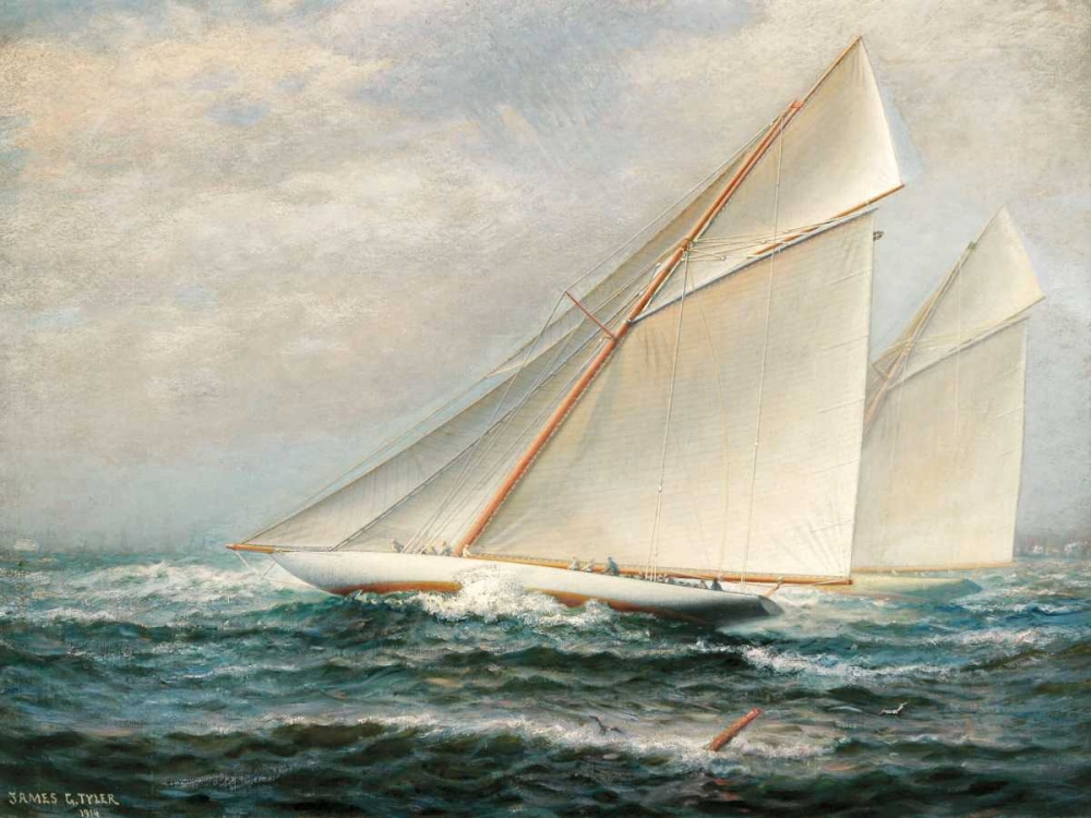 Americas Cup Racing art print by James Gale Tyler for $57.95 CAD